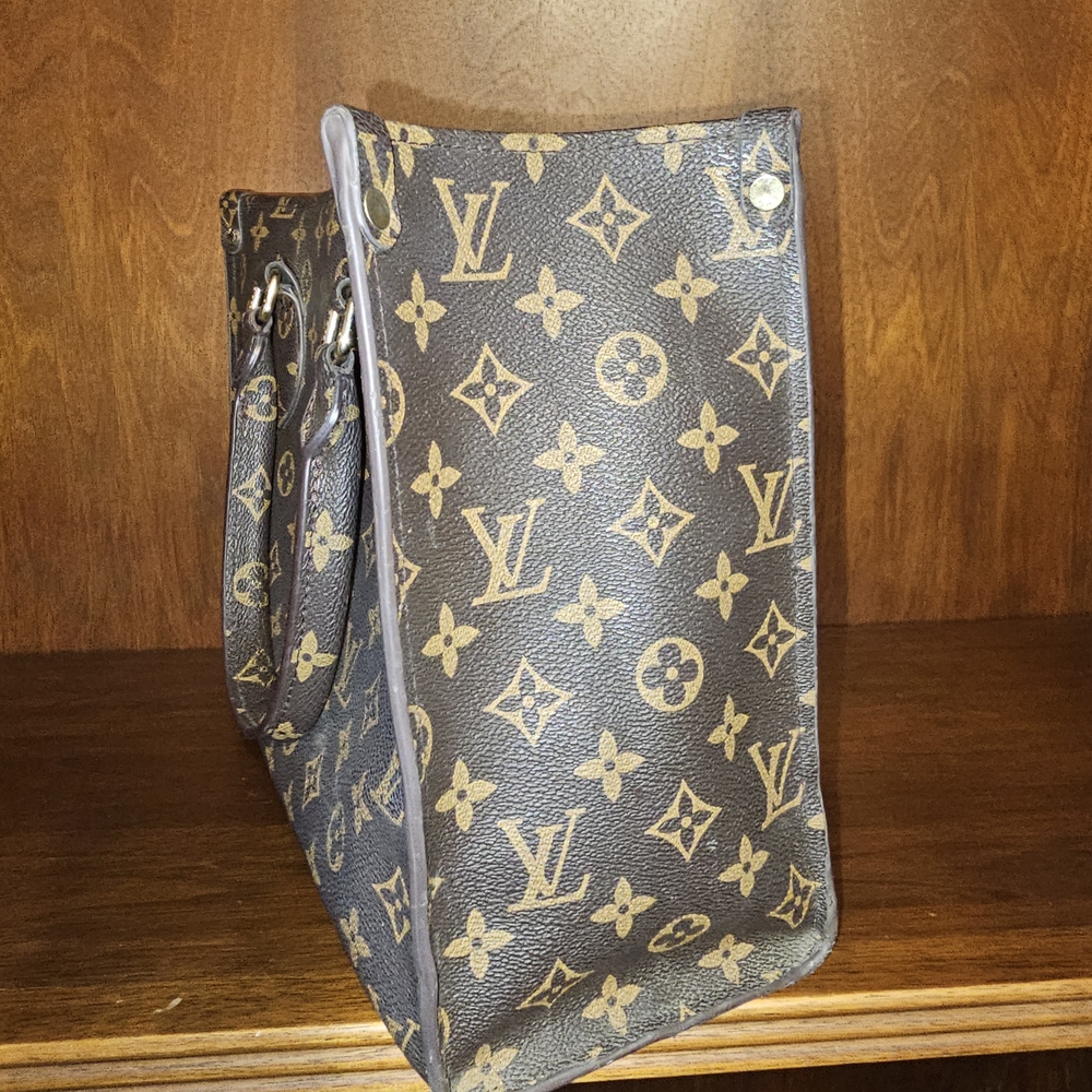 Louis Vuitton Monogram Tote in Dark Brown and Tan - Picture 8 of 8